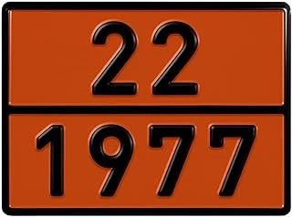 Metal 40X30 Cm Levha (1 Adet) 22-1977 Likit Azot Uyarı Levhası Alüminyum Taşımacılık Tehlikeli Madde ürün görseli 1
