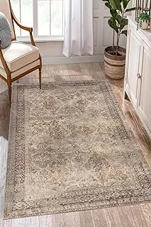 Glodeni Desenli Şönil Pamuk Tabanlı Yıkanabilir Kaymaz Antibakteriyel Salon Halısı 100X200 ürün görseli 1