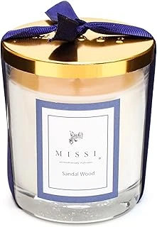 Mi̇ssi̇ Kapaklı Sandal Wood Kokulu Vegan Mum(140 Gr) ürün görseli 1