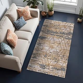 Pedus Abstract Şönil Kaymaz Doğal Pamuk Tabanlı Yıkanabilir Antibakteriyel Çevre Dostu Salon Halısı 160X230 ürün görseli 1