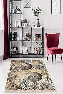 On The Clouds Ay Çiçek Doğa Desenli Dijital Baskı Yıkanabilir Kaymaz Taban Salon Halı Yolluk Meg328, 80 X 50 ürün görseli 1