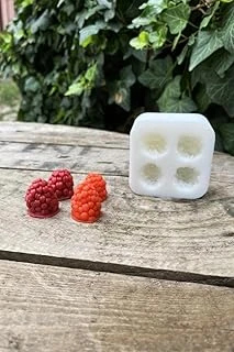 Rufus Böğürtlen Dörtlü Mum Kalıbı (Silikon) (2 X 1,7 X 2 Cm) (Küçük Süsleme Kalıbı) 1 Adet ürün görseli 1