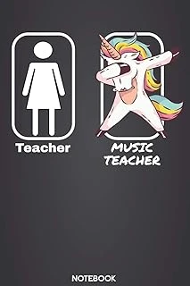 Teacher - Music Teacher Notebook: 6'X9' 120 Ruled Pages - Calendar Journal | Christmas Present, Birthday Or Graduation Gift Idea For Teachers And ... Book Or Diary For Your Favorite Teacher ürün görseli 1