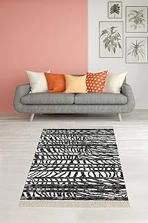 On The Clouds Kilim Desenli Etnik Dijital Baskı Yıkanabilir Kaymaz Taban Salon Halı Yolluk Meg1958, 100 X 500 ürün görseli 1