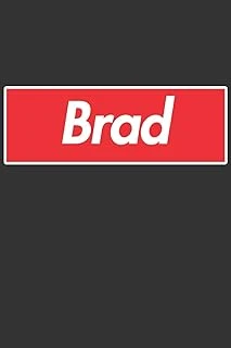 Brad: Brad Planner Calendar Notebook Journal, Personal Named Firstname Or Surname For Someone Called Brad For Christmas Or Birthdays This Makes The Perfect Personolised Custom Name Gift For Brad ürün görseli 1