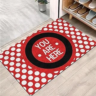 Monnhein Kapı Önü Paspası - Şık Kapı Paspası | Ev, Ofis Dış Mekân Kullanımı İçin (You Are Here) 45X65 ürün görseli 1