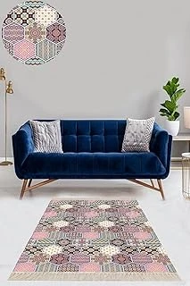 On The Clouds Kilim Desenli Etnik Dijital Baskı Yıkanabilir Kaymaz Taban Salon Halı Yolluk Meg925, 120 X 200 ürün görseli 1