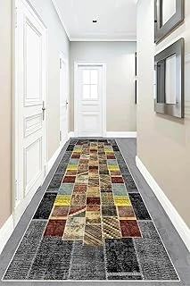 Pelangi Kırkyama Patcwork Desen Etnik Dijital Baskı Yıkanabilir Kaymaz Taban Salon Halı Yolluk, Karışık Renkler 40 X 40, 955486740407 ürün görseli 1