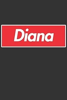 Diana: Planner Calendar Notebook Journal, Personal Named Firstname Or Surname For Someone Called For Christmas Or Birthdays This Makes The Perfect Personolised Custom Name Gift For ürün görseli 1