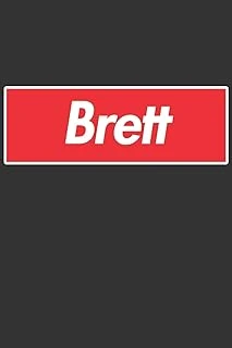 Brett: Brett Planner Calendar Notebook Journal, Personal Named Firstname Or Surname For Someone Called Brett For Christmas Or Birthdays This Makes The Perfect Personolised Custom Name Gift For Brett ürün görseli 1
