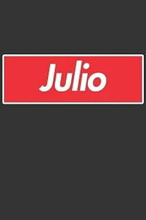 Julio: Julio Planner Calendar Notebook Journal, Personal Named Firstname Or Surname For Someone Called Julio For Christmas Or Birthdays This Makes The Perfect Personolised Custom Name Gift For Julio ürün görseli 1