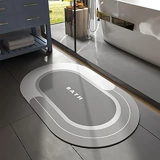 Banyo Paspası - Süper Emici Kaymaz Hızlı Kuruyan Lekeye Dayanıklı Halı - Dış Mekan Küvet Duş Odası Için Kolay Bakım 58 Cm ürün görseli 1