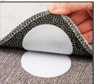 Yuvarlak Halı Kaydırmaz Keçe Pedi, Siyah, Çap 5 Cm, Cırtlı Yapışkanlı, Çok Amaçlı, 10 Adet ürün görseli 1