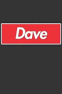 Dave: Dave Planner Calendar Notebook Journal, Personal Named Firstname Or Surname For Someone Called Dave For Christmas Or Birthdays This Makes The Perfect Personolised Custom Name Gift For Dave ürün görseli 1