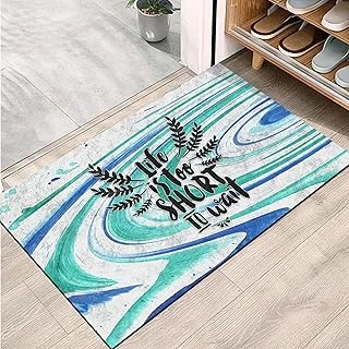 Monnhein Kapı Önü Paspası - Şık Kapı Paspası | Ev, Ofis Dış Mekân Kullanımı İçin (Wave Of Life) 45X65 ürün görseli 1