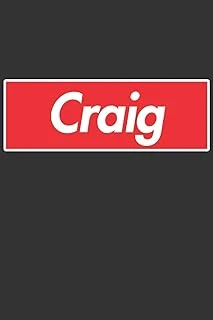Craig: Craig Planner Calendar Notebook Journal, Personal Named Firstname Or Surname For Someone Called Craig For Christmas Or Birthdays This Makes The Perfect Personolised Custom Name Gift For Craig ürün görseli 1