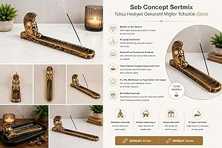 Seb Sertmix Tütsü Hediyeli Dekoratif Miğfer Tütsülük (Gold) ürün görseli 1