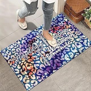 Monnhein Kapı Önü Paspası - Şık Kapı Paspası | Ev, Ofis Dış Mekân Kullanımı İçin (Desenli Çok Dilli Hoşgeldiniz) 45X65 ürün görseli 1