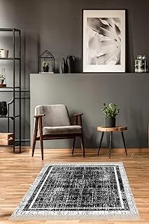 Pelangi Batik Desenli Renk Geçişli Dijital Baskı Yıkanabilir Kaymaz Taban Salon Halısı Yolluk, Siyah 160 X 240 ürün görseli 1