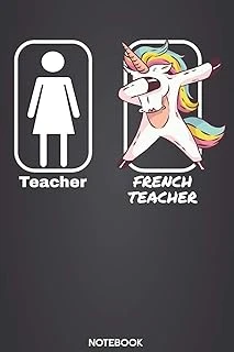Teacher - French Teacher Notebook: 6'X9' 120 Ruled Pages - Calendar Journal | Christmas Present, Birthday Or Graduation Gift Idea For Teachers And ... Book Or Diary For Your Favorite Teacher ürün görseli 1