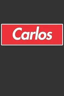 Carlos: Carlos Planner Calendar Notebook Journal, Personal Named Firstname Or Surname For Someone Called Carlos For Christmas Or Birthdays This Makes ... Personolised Custom Name Gift For Carlos ürün görseli 1
