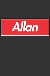 Allan: Allan Planner Calendar Notebook Journal, Personal Named Firstname Or Surname For Someone Called Allan For Christmas Or Birthdays This Makes The Perfect Personolised Custom Name Gift For Allan ürün görseli 1