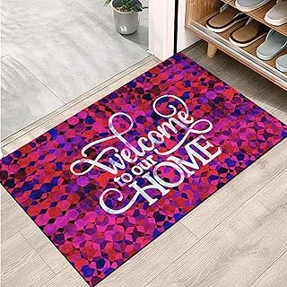 Monnhein Kapı Önü Paspası - Şık Kapı Paspası | Ev, Ofis Dış Mekân Kullanımı İçin (Mosaic Welcome) 45X65 ürün görseli 1