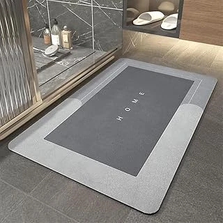 Banyo Paspası-Süper Emici-Kaymaz Tabanlı Banyo Abdest Paspası-Kare Gri̇ 50 * 70 ürün görseli 1