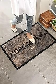 Monnhein Kapı Önü Paspası - Şık Kapı Paspası | Ev, Ofis Dış Mekân Kullanımı İçin (Rustic Welcome) ürün görseli 1