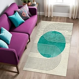 Onsa Kadife Kaymaz Pamuk Tabanlı Yıkanabilir Antibakteriyel Salon Halısı 160X230 ürün görseli 1