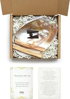 Palo Santo Mini Set - İncili Deniz Kabuğu - Palo Santo Tütsü - Tütsülük - Meditasyon - Pozitif ürün görseli 1