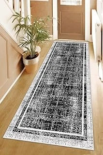 Pelangi Batik Desenli Renk Geçişli Dijital Baskı Yıkanabilir Kaymaz Taban Salon Halısı Yolluk, Siyah 80 X 250, 9554901802507 ürün görseli 1