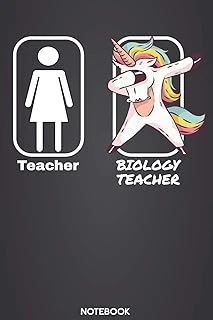 Teacher - Biology Teacher Notebook: 6'X9' 120 Blank Pages - Calendar Journal | Christmas Present, Birthday Or Graduation Gift Idea For Teachers And ... Book Or Diary For Your Favorite Teacher ürün görseli 1