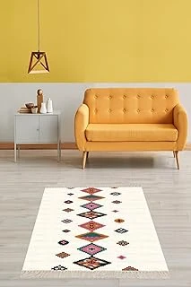 On The Clouds Kilim Desenli Etnik Dijital Baskı Yıkanabilir Kaymaz Taban Salon Halı Yolluk Tyc00696227048, 160 X 300 ürün görseli 1