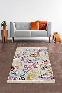 Pelangi Doğa Desenli Etnik Dijital Baskı Yıkanabilir Kaymaz Taban Salon Halı Yolluk, Karışık Renkli 120 X 180 ürün görseli 1