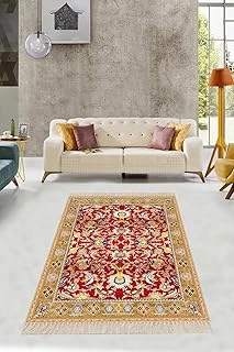 Pelangi Osmanlı Motifler Desenli Dijital Baskı Yıkanabilir Kaymaz Taban Tutmaz Etnik Salon Halısı, Karışık Renk 60 X 200, 9121766020005 ürün görseli 1