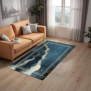 Derpa Kadife Kaymaz Pamuk Tabanlı Yıkanabilir Antibakteriyel Salon Halısı 140X200 ürün görseli 1