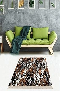 On The Clouds Leopar Desenli Dijital Baskı Yıkanabilir Kaymaz Taban Salon Halısı Yolluk Tüylü Leopar Meg1398Tl, 80 X 350 ürün görseli 1