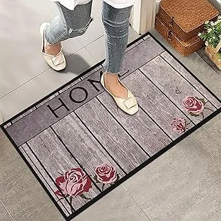 Monnhein Kapı Önü Paspası - Şık Kapı Paspası | Ev, Ofis Dış Mekân Kullanımı İçin (Gül Motifli Home) 45X65 ürün görseli 1