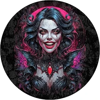 Blacke Kadife Odası Halısı Kaymaz Pamuk Tabanlı Yıkanabilir Antibakteriyel Yuvarlak Gamer, Halısı 140X140 ürün görseli 1