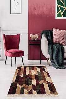 On The Clouds Geometrik Desenli Renk Bloklu Dijital Baskı Yıkanabilir Kaymaz Taban Kilim Model Salon Halısı Meg491, 120 X 200 ürün görseli 1