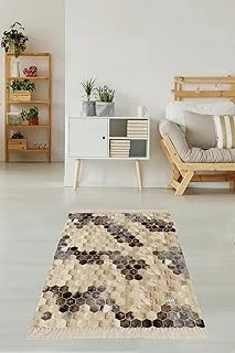 Pelangi Dijital Baskı Yıkanabilir Kaymaz Taban Salon Halısı Yolluk, Kahverengi 40 X 40 ürün görseli 1