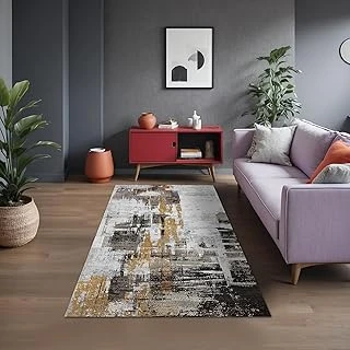 Sarenam Abstract Şönil Kaymaz Doğal Pamuk Tabanlı Yıkanabilir Antibakteriyel Çevre Dostu Salon Halısı 160X230 ürün görseli 1