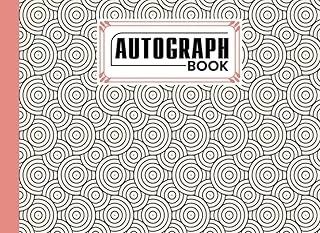 Autograph Book: Striped Cover | Memory Book, Signature Celebrity Memorabilia Album Gift, Size 8.25" X 6" By Friedemann Herold ürün görseli 1