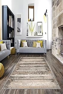 Pelangi Kahverengi Batik Desen Renk Geçiş Yıkanabilir Kaymaz Taban Tutmaz Salon Halısı Yolluk, Kahverengi 80 X 500, 7457117980500728 ürün görseli 1