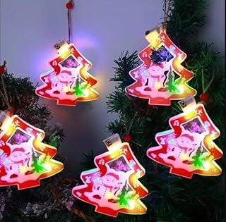 Coverzone Kardan Adam Motifli 5'Li Led Ağaç Dekoratif Lambayılbaşı Renkli Işıklar Asılı Işık Sahne Düzeni Rgb Aydınlatma Zinciri Noel Süsleri ürün görseli 1