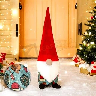 Yilbaşi Noel Baba Dekorati̇f Bi̇blo Noel Baba Şapkasi - Çan Desenli̇ ürün görseli 1