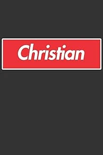 Christian: Christian Planner Calendar Notebook Journal, Personal Named Firstname Or Surname For Someone Called Christian For Christmas Or Birthdays ... Personolised Custom Name Gift For Christian ürün görseli 1