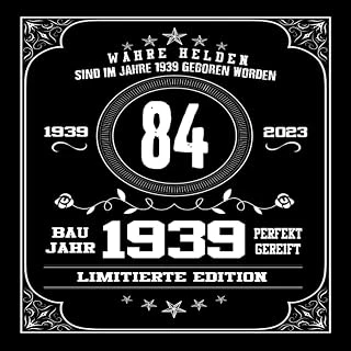 Independently Published 84 Baujahr Limitierte Edition Perfekt Gereift. Wahre Helden Sind Im Jahre 1939 Geboren Worden: Cooles Geschenk Zum 84. Geburtstag Geburtstagsparty ... Geboren | Wahre Helden L ürün görseli 1