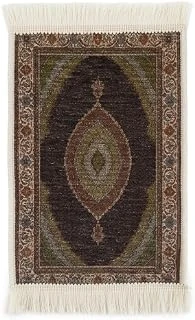 Bybars El Yapımı Osmanlı Desenli Mini Kilim 20X33 Cm – Dekoratif Masa Üstü Kilim – Türk Motifli Geleneksel Ev Dekoru – Püsküllü Mini Halı (Çok Renkli Koyu Renkler Odaklı 7) ürün görseli 1
